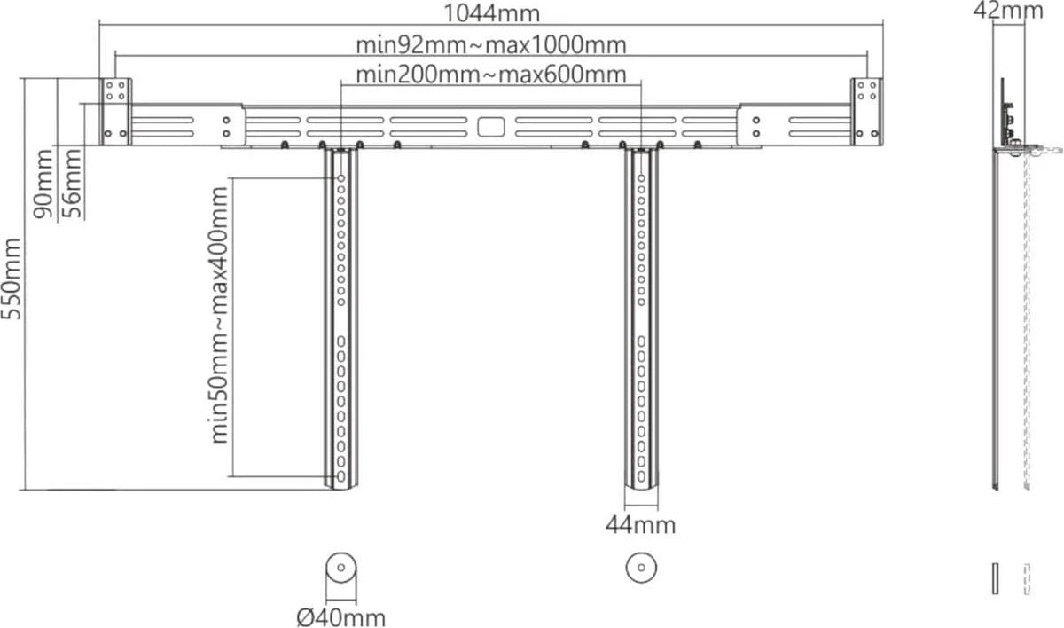 Cavus Universele Soundbar Houder voor Muurbeugel - Image 4