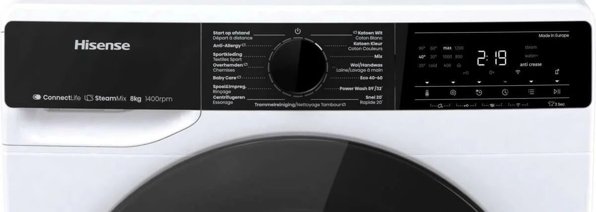 Hisense WF5V843BW/BLX wit - Image 3