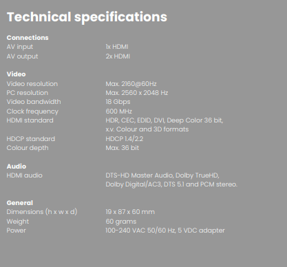 Marmitek Split 312 UHD HDMI Splitter - Image 7